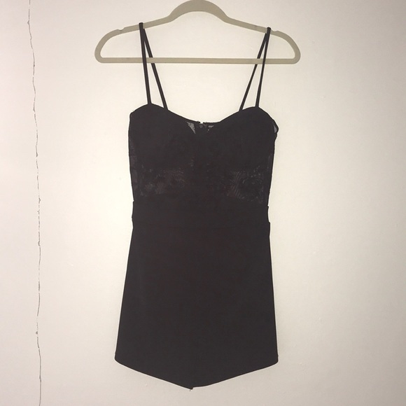 Black mesh romper - Picture 1 of 3